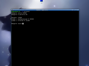 Linux консольный калькулятор процентов